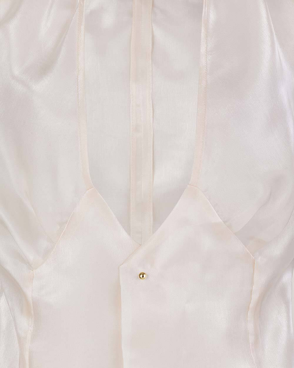 Платье макси из органзы