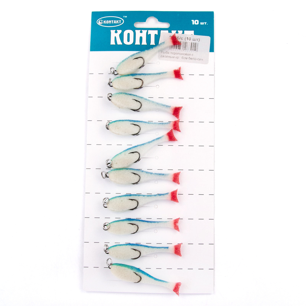 Поролоновая рыбка (двойник) Контакт (6см)