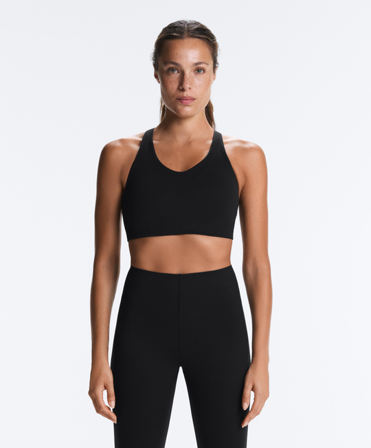 Oysho Кроп-топ Compressive, черный
