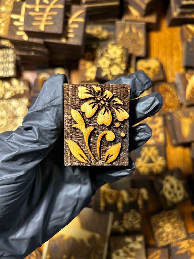 Деревянный штамп 059 (5x4 см)