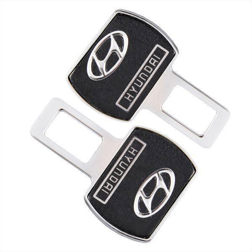 Заглушка ремня безопасности Skyway 90 х 55 мм металлическая 2 шт. Hyundai