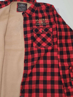 Рубашка мужская в клетку теплая с длинным рукавом  XXL