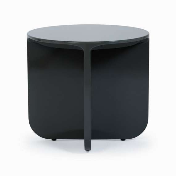 Кофейный стол Petra Ø50х45 см, зеленый глянец