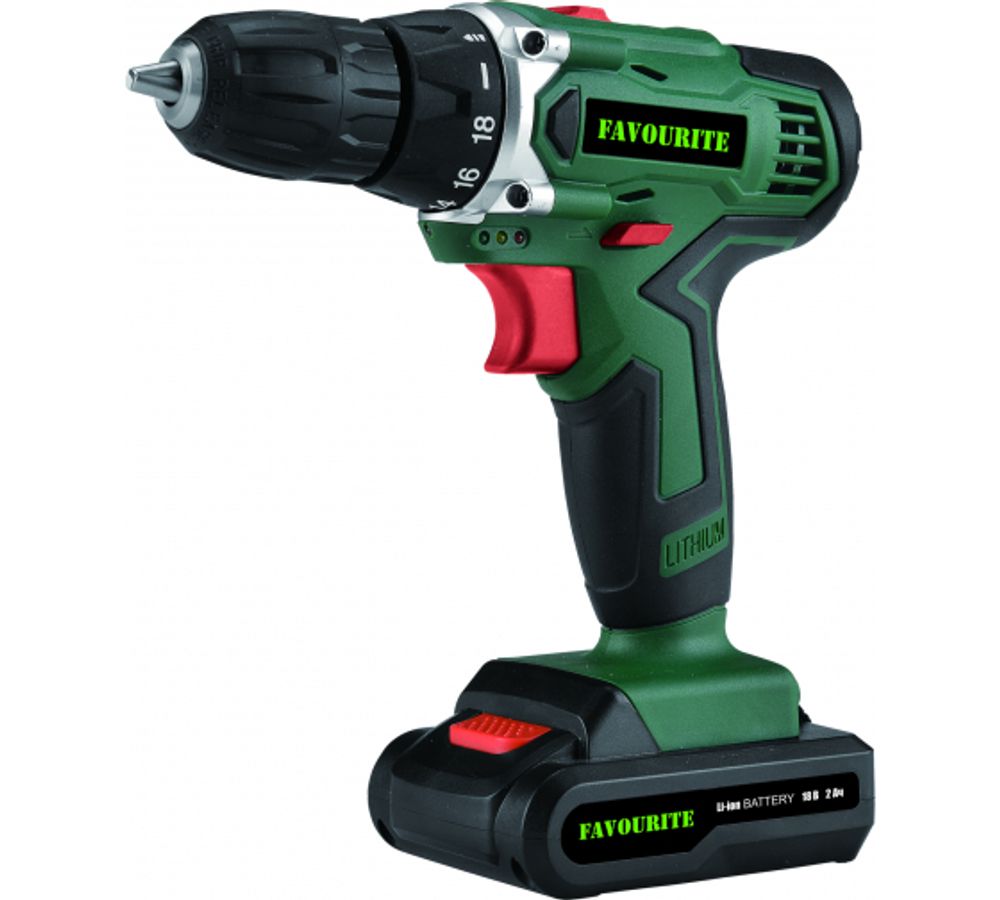 Дрель-шуруповерт аккум FAVOURITE DC 1802 PROMO 18 В, 2 Ач, Li