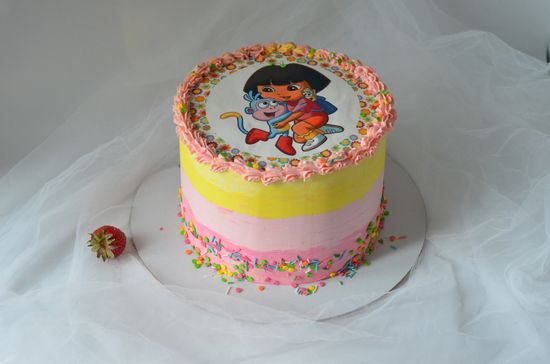 Детский торт "Даша путешественница" №1002