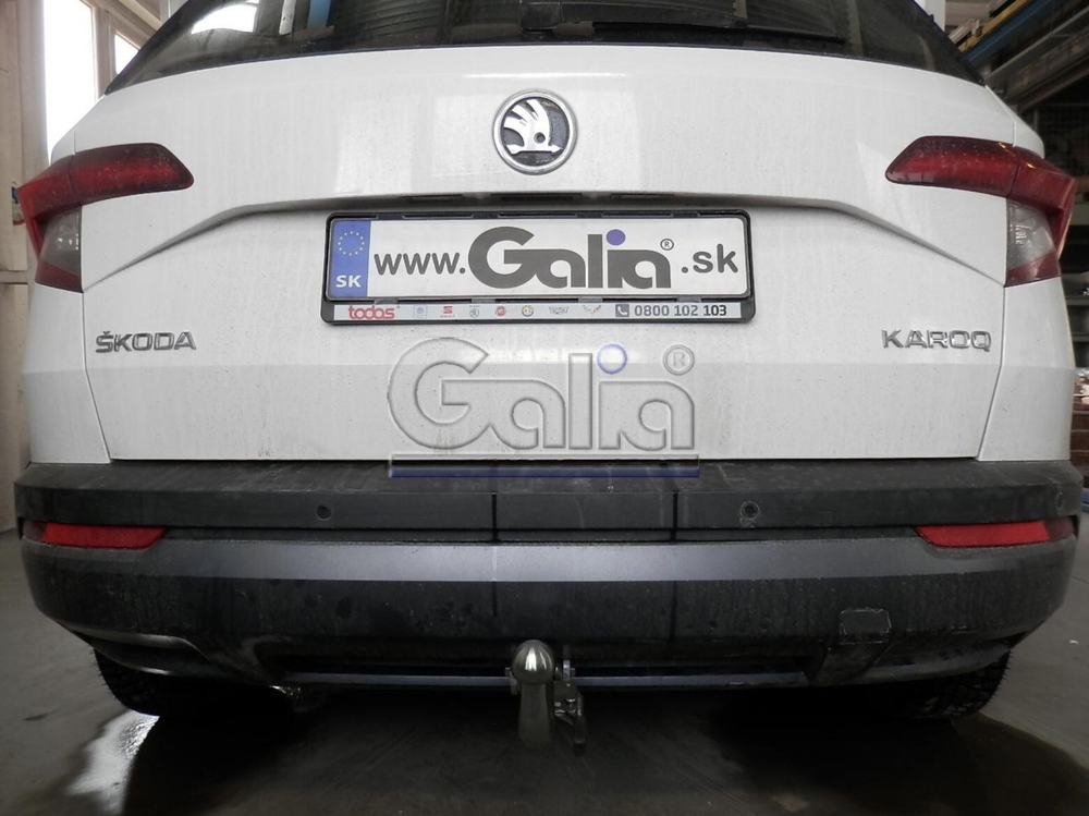 Фаркоп оцинкованный Galia S119C для Skoda Karoq 2018-, Seat Ateca 2016-(паспорт и сертификат в комплекте)(без электрики)
