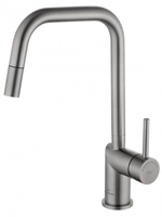 Смеситель для кухни с выдвижным изливом WONZON & WOGHAND,  Брашированный никель (WW-6018-BS)