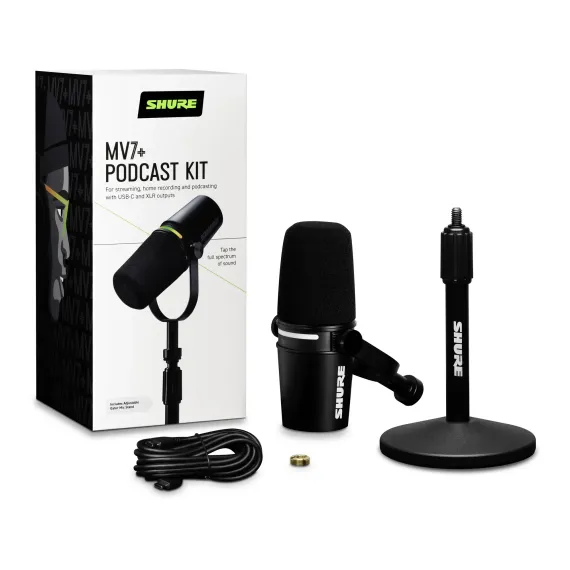 Shure MV7+ K Bundle Black