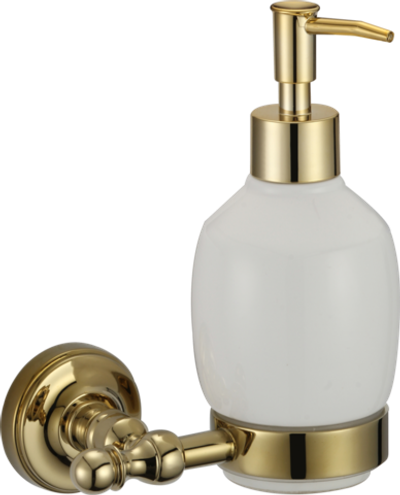 31021-E Дозатор жидкого мыла наст. (ЗОЛОТО) GANZER  (20/1шт)