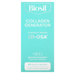 BioSil, Collagen Generator, средство для стимулирования производства коллагена, капсулы 60шт