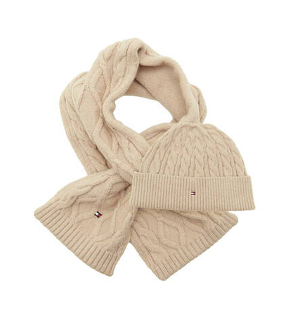 Шаль + шляпа Tommy Hilfiger - бежевый(KN0KN01731)