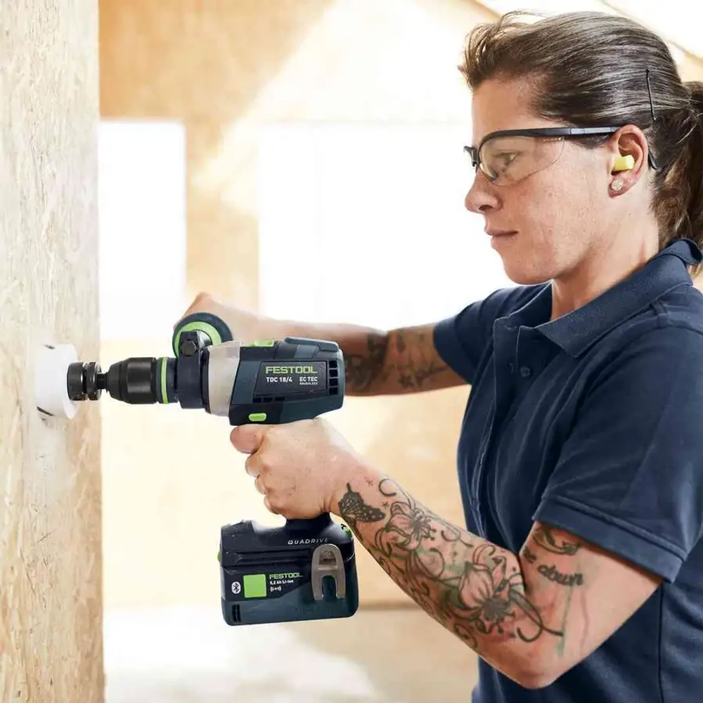 Аккумуляторная дрель-шуруповёрт QUADRIVE TDC 18/4 5,2/4,0 I-Plus FESTOOL 575602