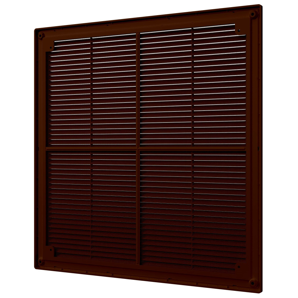 Решетка вентиляционная Р сетка разъемная 400х400 пластик Brown ERA