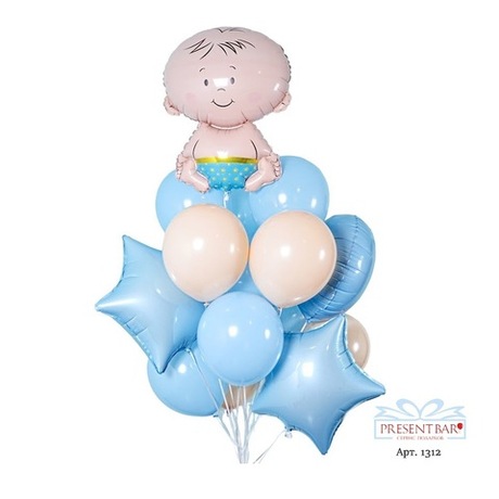 Воздушный сет на выписку мальчика