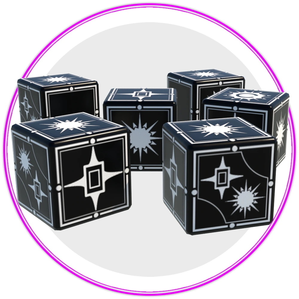 Last Light Deluxe Base Game + Infinity Expansion + Nebula Dice + Lunar Glow Dice + Extra Dice Set