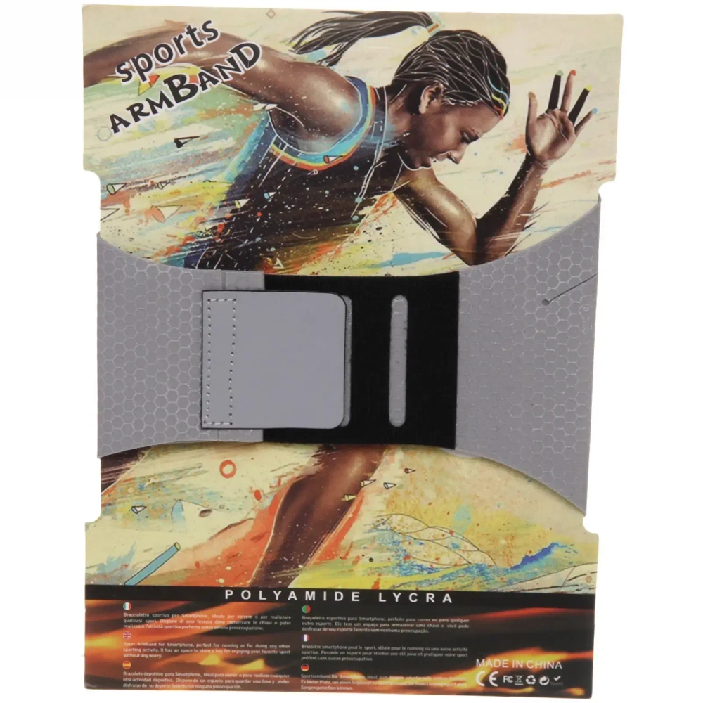 Чехол спортивный для телфона на руку «Power» (для телефона 6»), микс
