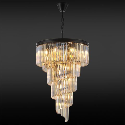 Citilux Мартин CL332172 Люстра хрустальная подвесная Шампань