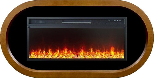 Каминокомплект Ellipse - Орех (ширина 1450 мм) с очагом Vision 42 LED