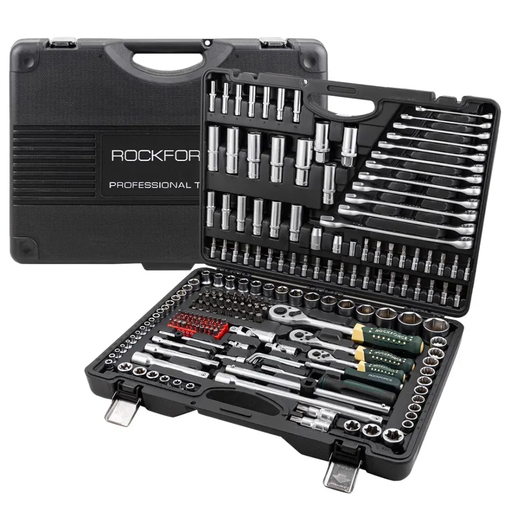 Набор инструментов 216пр.PROFI 1/4''3/8''1/2''(6гр.)(4-32мм) RockForce##Rock FORCE RF-38841 (Premium)