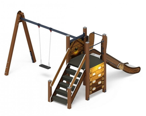 Игровой комплекс Счастливое детство Эко ДИК 2.01.03-02 H=1200