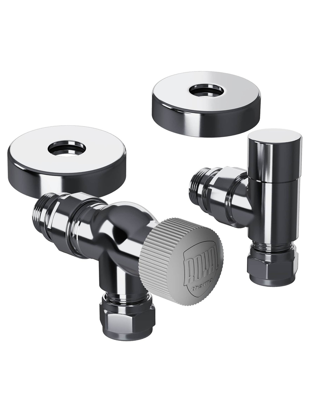 Набор термостатический осевой Royal Thermo Design Pro 15мм М30х1,5 (Хром)