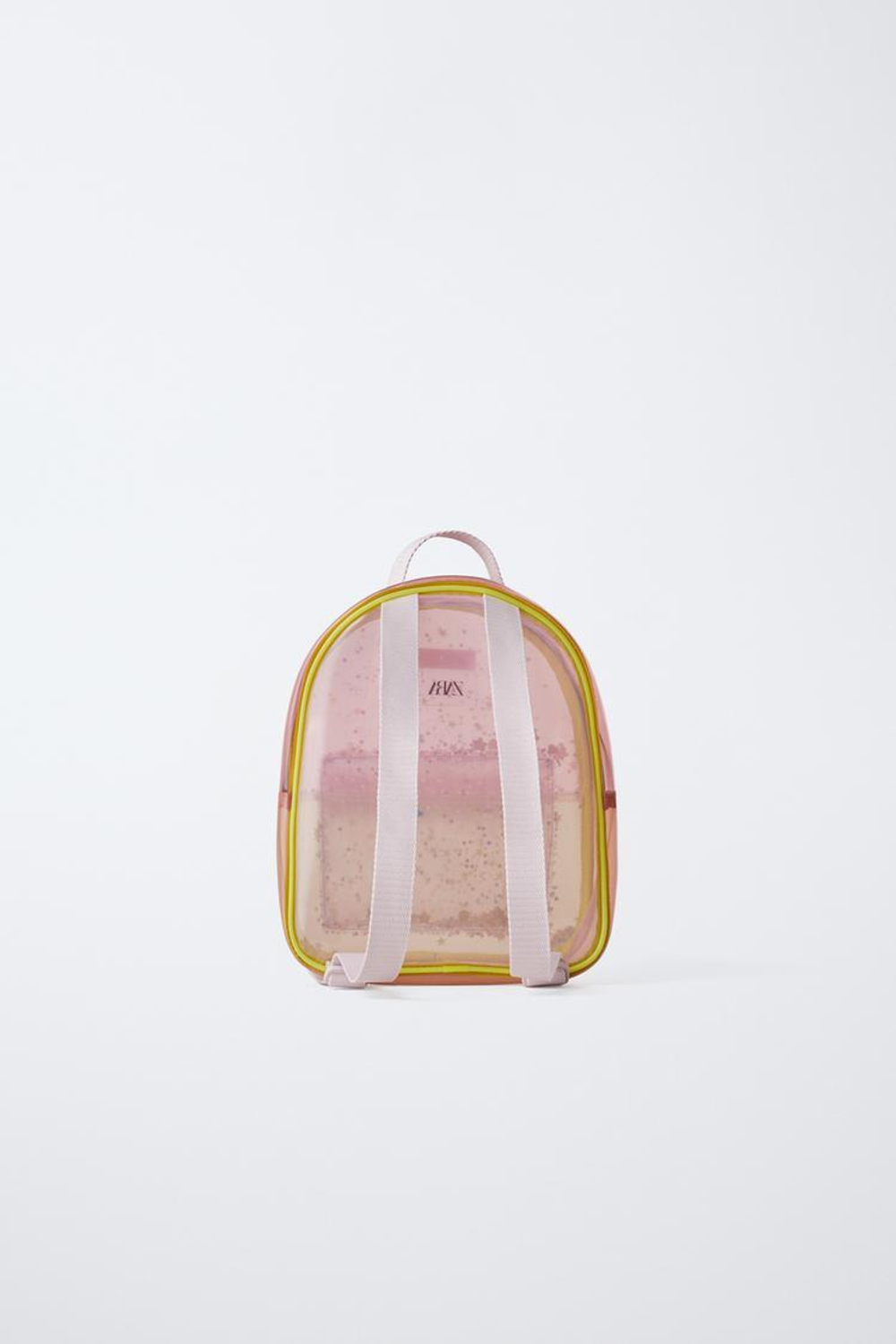 ZARA ВИНИЛОВЫЙ РЮКЗАК С ДЕКОРАТИВНЫМИ ДЕТАЛЯМИ, РАЗНОЦВЕТНЫЙ