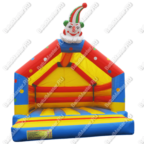 Надувной батут  "Домик клоуна", 4,5*4,5*6 м