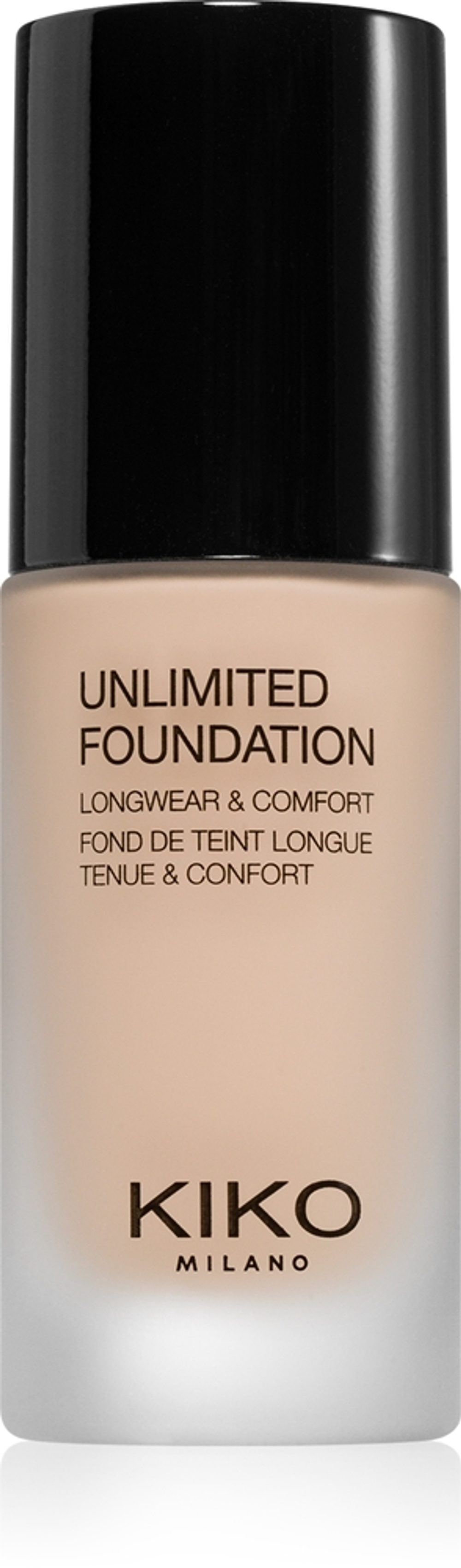 KIKO Milano Unlimited Foundation - Долговечная жидкая тональная основа с матовым финишем, 30 ml
