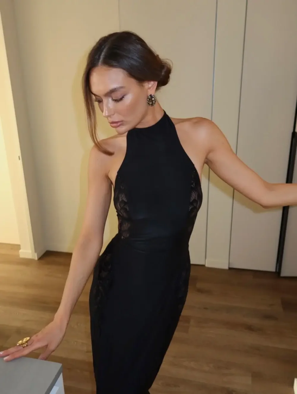 Платье Портленд, Черный