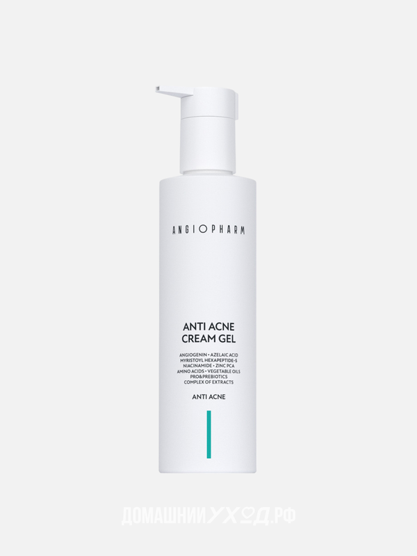 Крем-гель для проблемной кожи лица Anti-Acne Gel, Ангиофарм, 200 мл