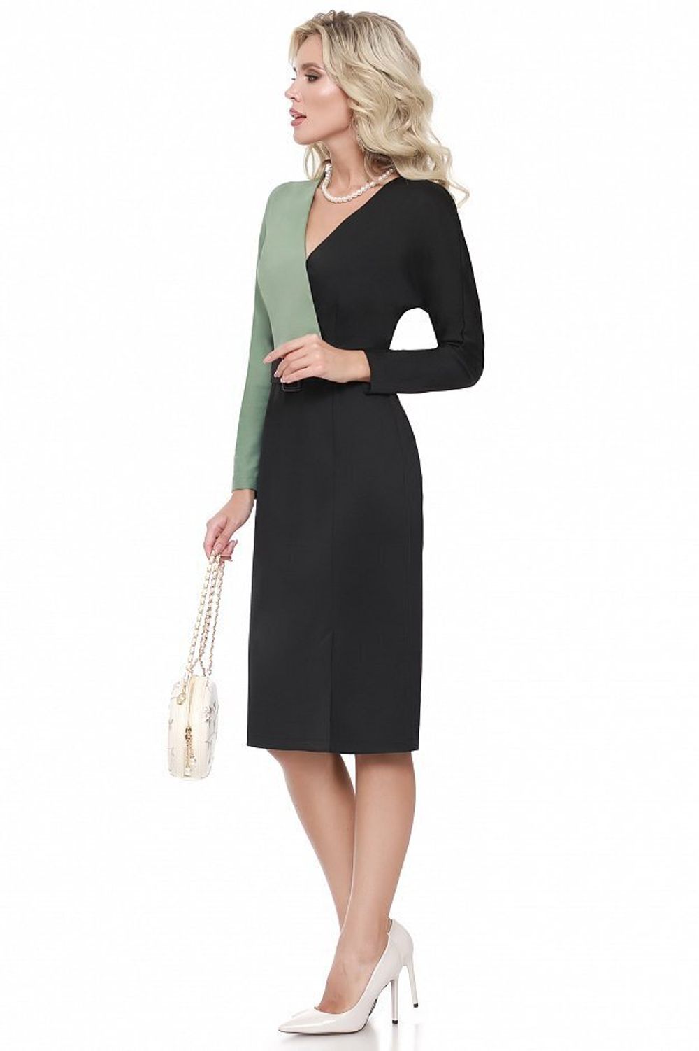 Платье Утонченный дизайн, олива DStrend (Акция)