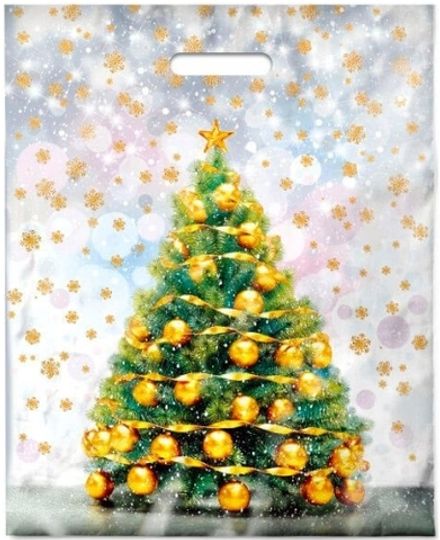 Новогодние пакеты "Каникулы" 31х40см 60мкм (50/500шт)