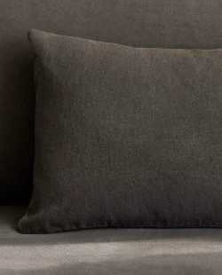 ZARA HOME ЛЬНЯНАЯ НАВОЛОЧКА ДЛЯ ДЕКОРАТИВНОЙ ПОДУШКИ, СЕРЫЙ