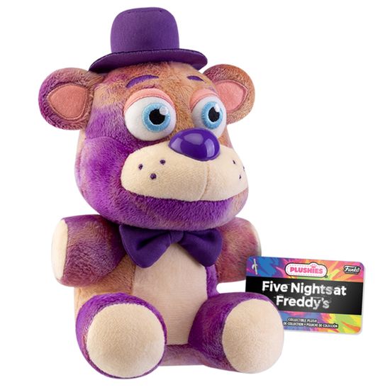 Фигурка плюшевая Funko Plush FNAF TieDye Freddy, 18 см / Плюшевая игрушка по мотивам игры "Five Nights at Freddys" Фредди, 18 см