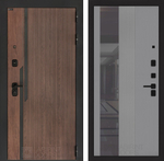 Кармина 32 серый рельеф с тонированным зеркалом