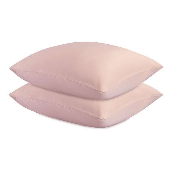 Набор наволочек из премиального сатина цвета пыльной розы из коллекции essential, 50х70 см
