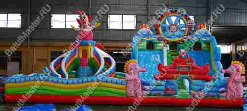 Коммерческий надувной батут "Парк развлечений" 15*10*8 м