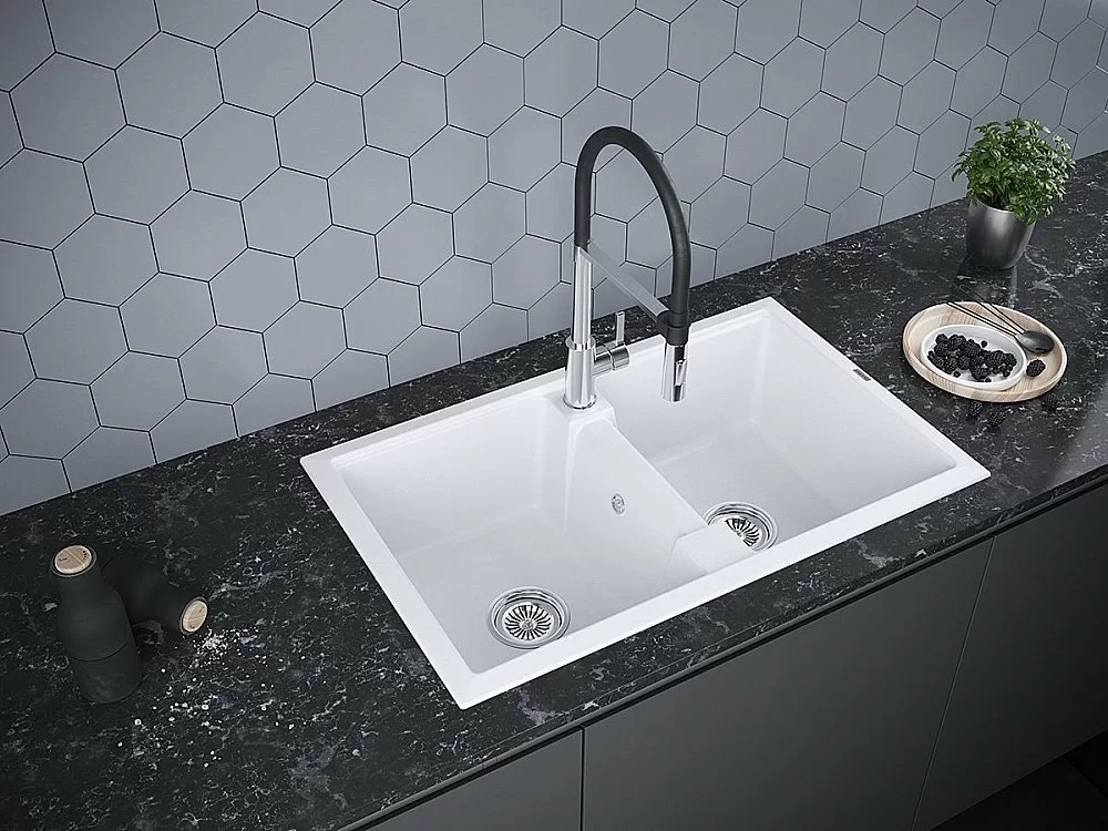 Мойка кухонная Paulmark Zwilling PM238150-WH