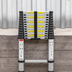 Лестница телескопическая алюм. бытовая 3.8м (13 ступ.) Forsage F-UP380