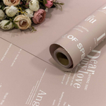Пленка В рулоне 10 м х 58 см с серебристой печатью (Розовый)