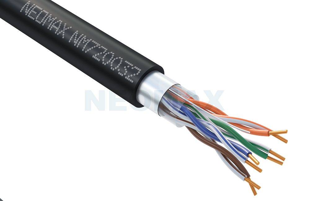 Кабель витая пара F/UTP 5e кат. 4 пары Neomax NM720032-P