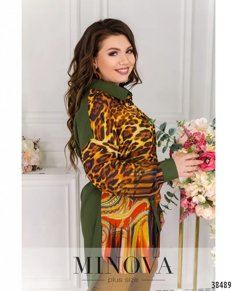 Рубашка 158-хаки Minova