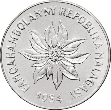 5 франков 1984 Мадагаскар