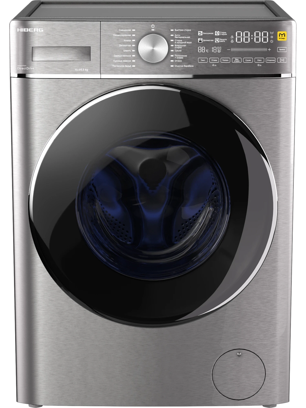 Стиральная машина c сушкой Hiberg i-DDQ8 - 10614 Ss