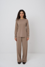 Дефект ткани. Разнотон. Брюки Lira. Цвет какао. Размер ML. №21