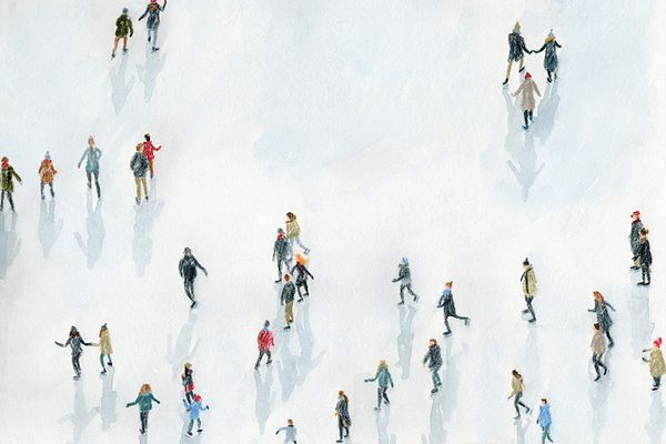 Открытка «Каток»