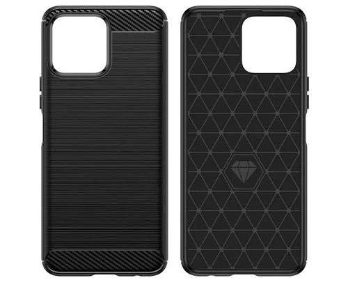 Защитный чехол в стиле карбон синего цвета для Honor X8 4G с 2022 года, серии Carbon от Caseport