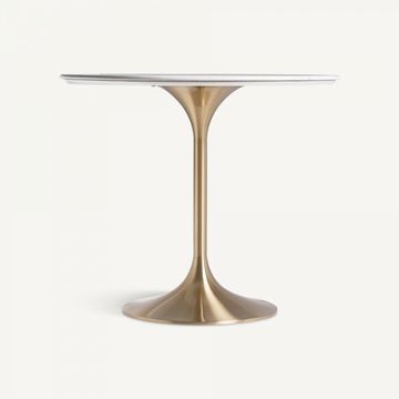 Обеденный стол KELHEIM белый/золотой Испания