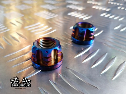 ТИТАНОВАЯ ГАЙКА М14 (ЗАДНЕЕ КОЛЕСО) DIO AF / ZX