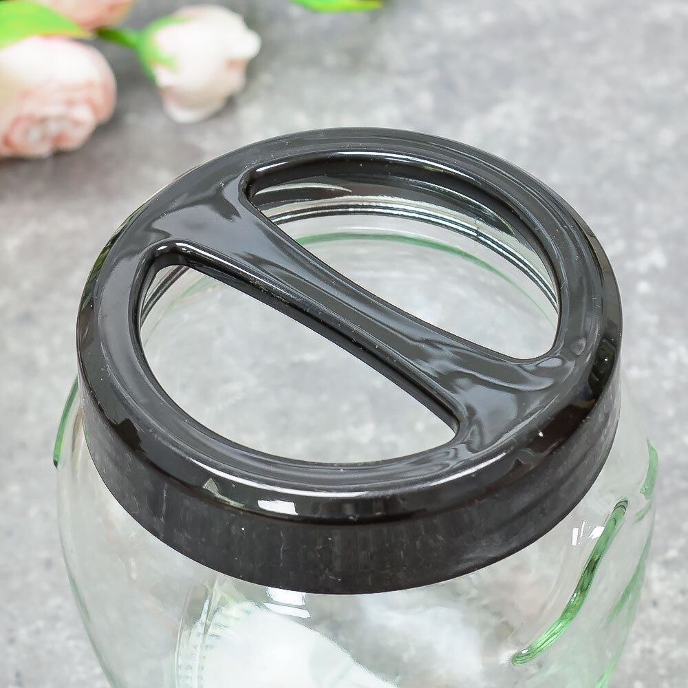 Подставка стеклянная для зубных щеток "Megan", черный